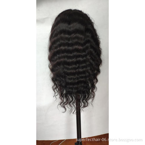 Wholesales Cheap 100 Unprocessed Human Hair Loose Wave 360 Lace Frontal Wig With Baby Hair